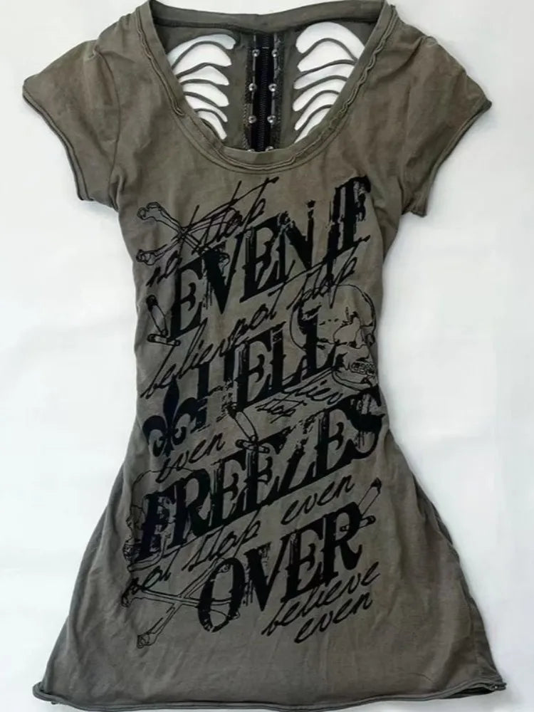 Cut out gothic top