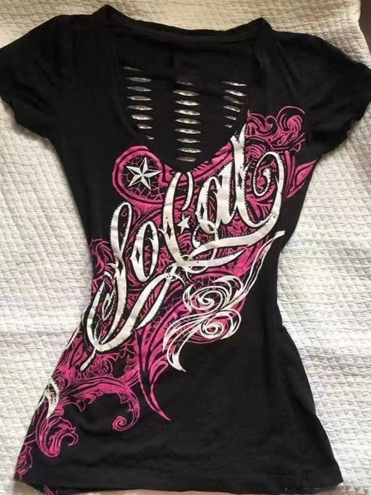 Cut out gothic top