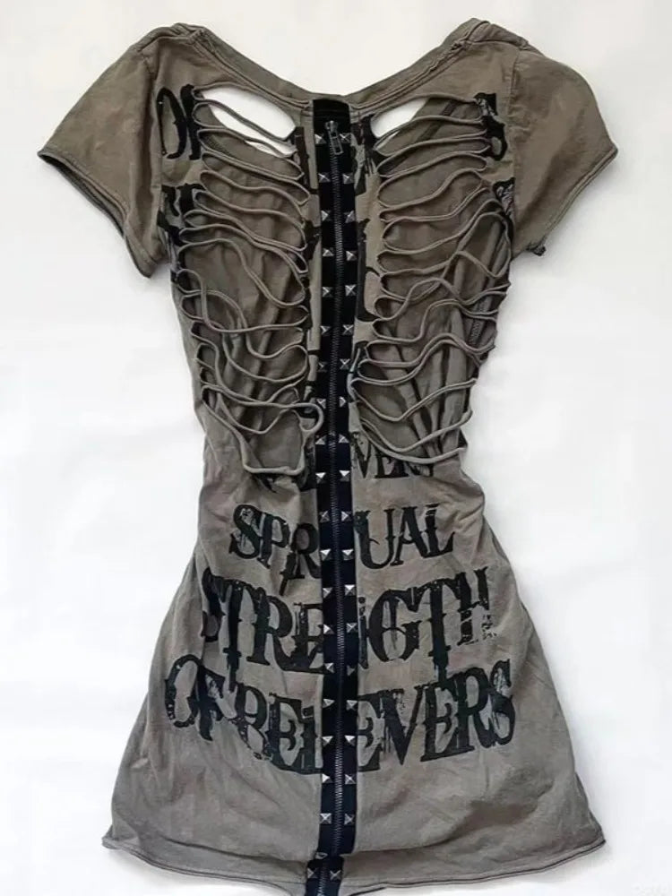 Cut out gothic top