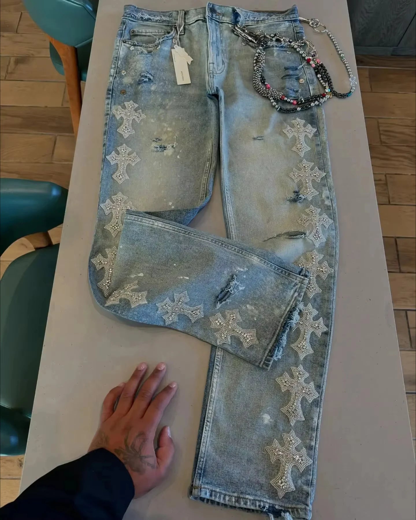2000's flared jeans